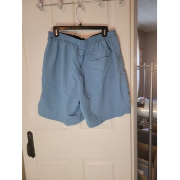 LL Bean Swim Trunks Ocean Teal Men’s Size Large Elastic Waist Shorts - Picture 4 of 9